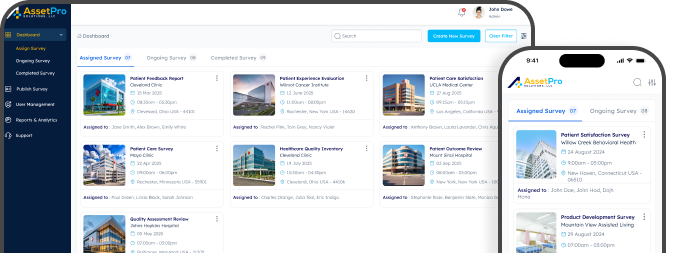 AssetPro Screen Mockup